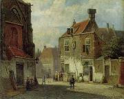 unknow artist European city landscape, street landsacpe, construction, frontstore, building and architecture. 136 USA oil painting reproduction